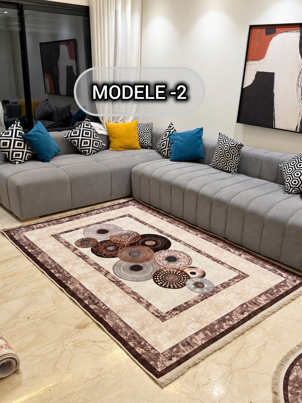 Tapis anti-tache séjour 230/160 — Modèle 2