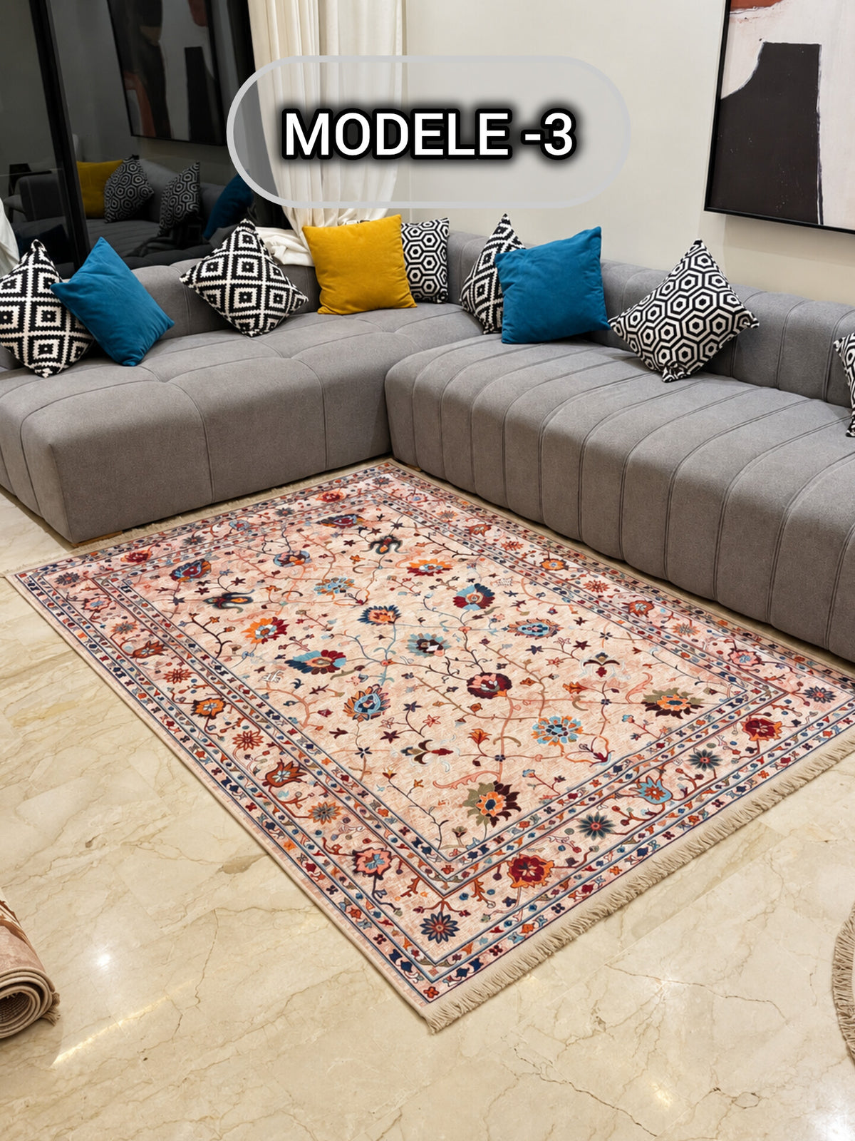 Tapis anti-tache séjour 230/160 — Modèle 3