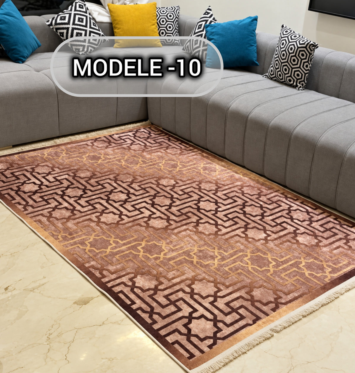 Tapis anti-tache séjour 230/160 — Modèle 10