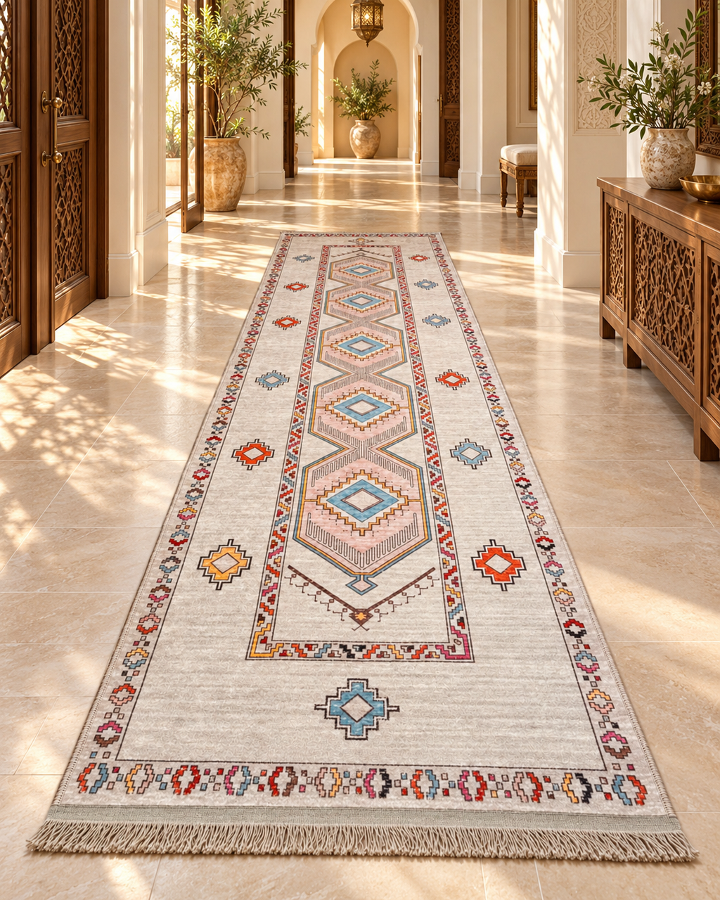 Tapis anti-tache couloir 3/80 — Modèle 6 — photo améliorée