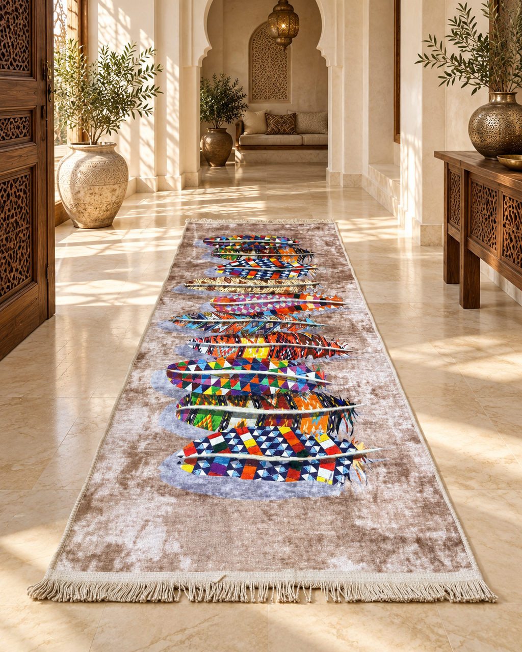 Tapis anti-tache couloir 2/80 — Modèle 4 — photo améliorée