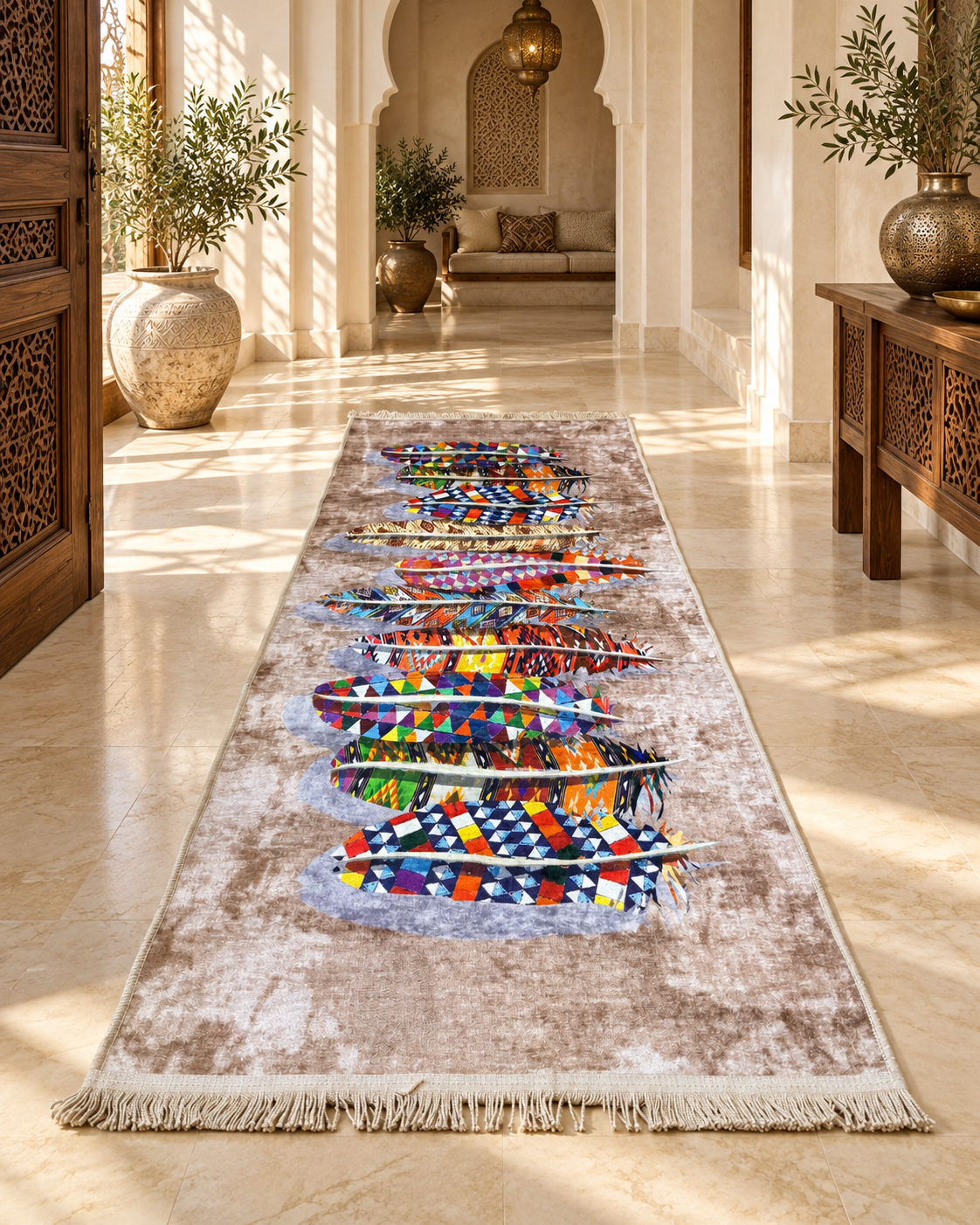 Tapis anti-tache couloir 2/80 — Modèle 4 — photo améliorée