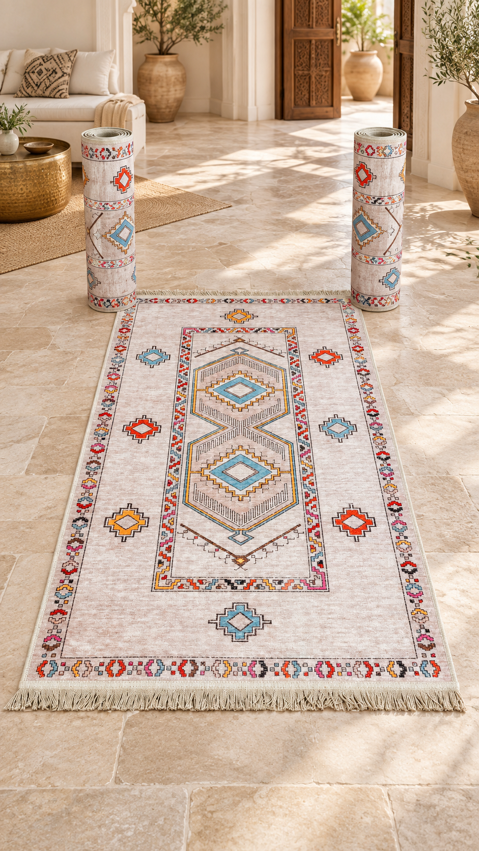 Tapis anti-tache 3 pièces — Modèle 6 — sans texte
