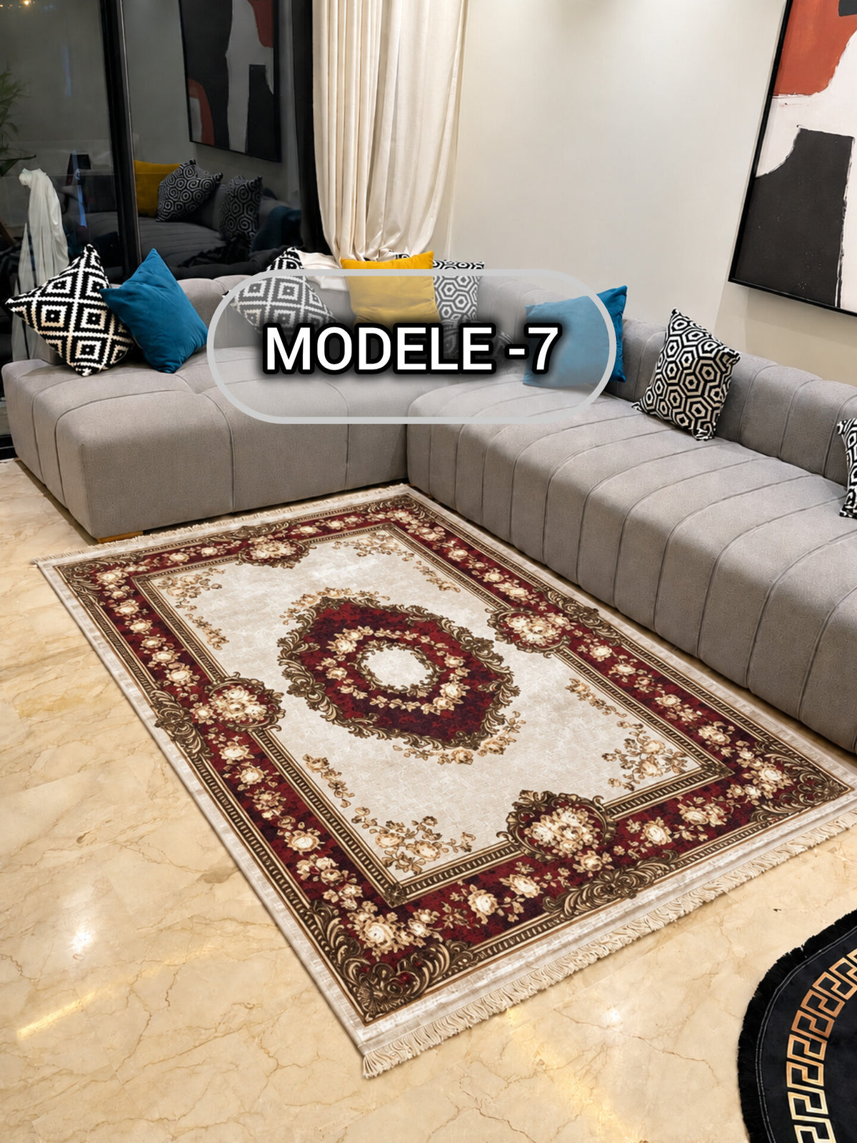 Tapis anti-tache séjour 230/160 — Modèle 7